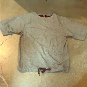 Lululemon grey light fleece top